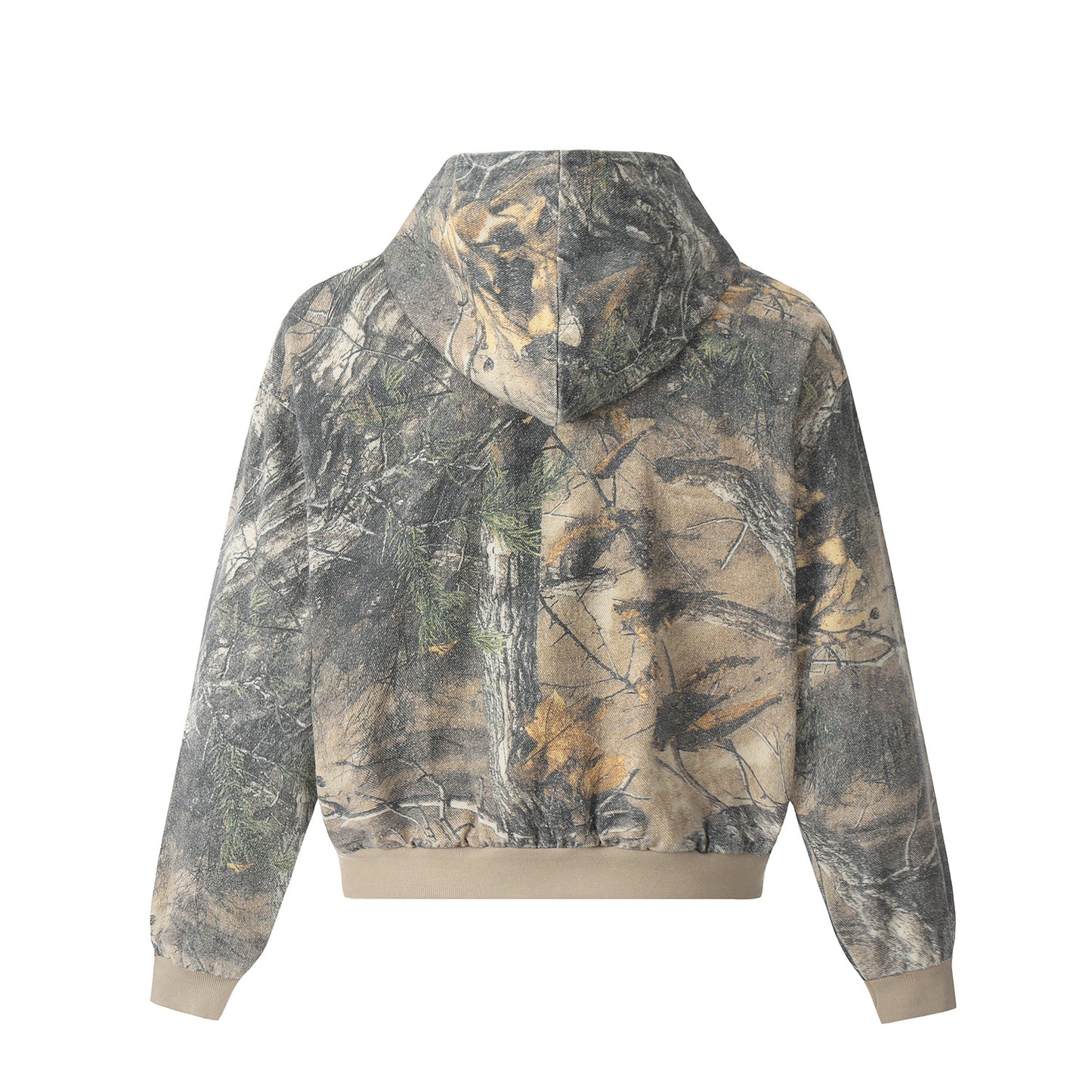 CAMOUFLAGE OVERSIZE ZIPPER HOODIE WN11488