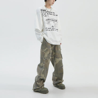 Double Layered Oversize Round Neck Sweatshirt WN8814