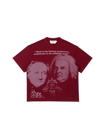 Portrait Print Short Sleeve T-Shirt WN18855