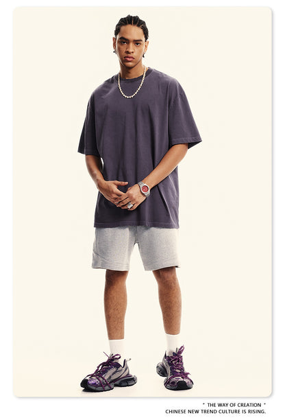 Damage Wash Round Neck Short Sleeve T-Shirt WN6060