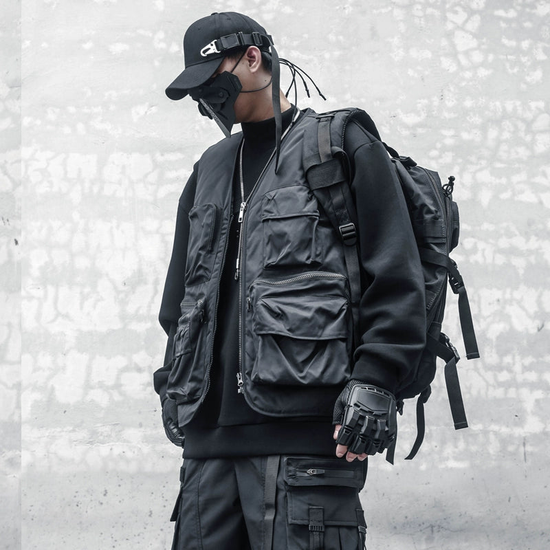 Functional Multi-Pocket Fleece Lining Vest WN22457