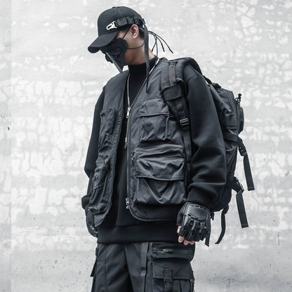 Functional Multi-Pocket Fleece Lining Vest WN22457