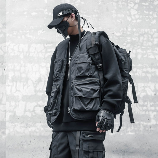 Functional Multi-Pocket Fleece Lining Vest WN22457