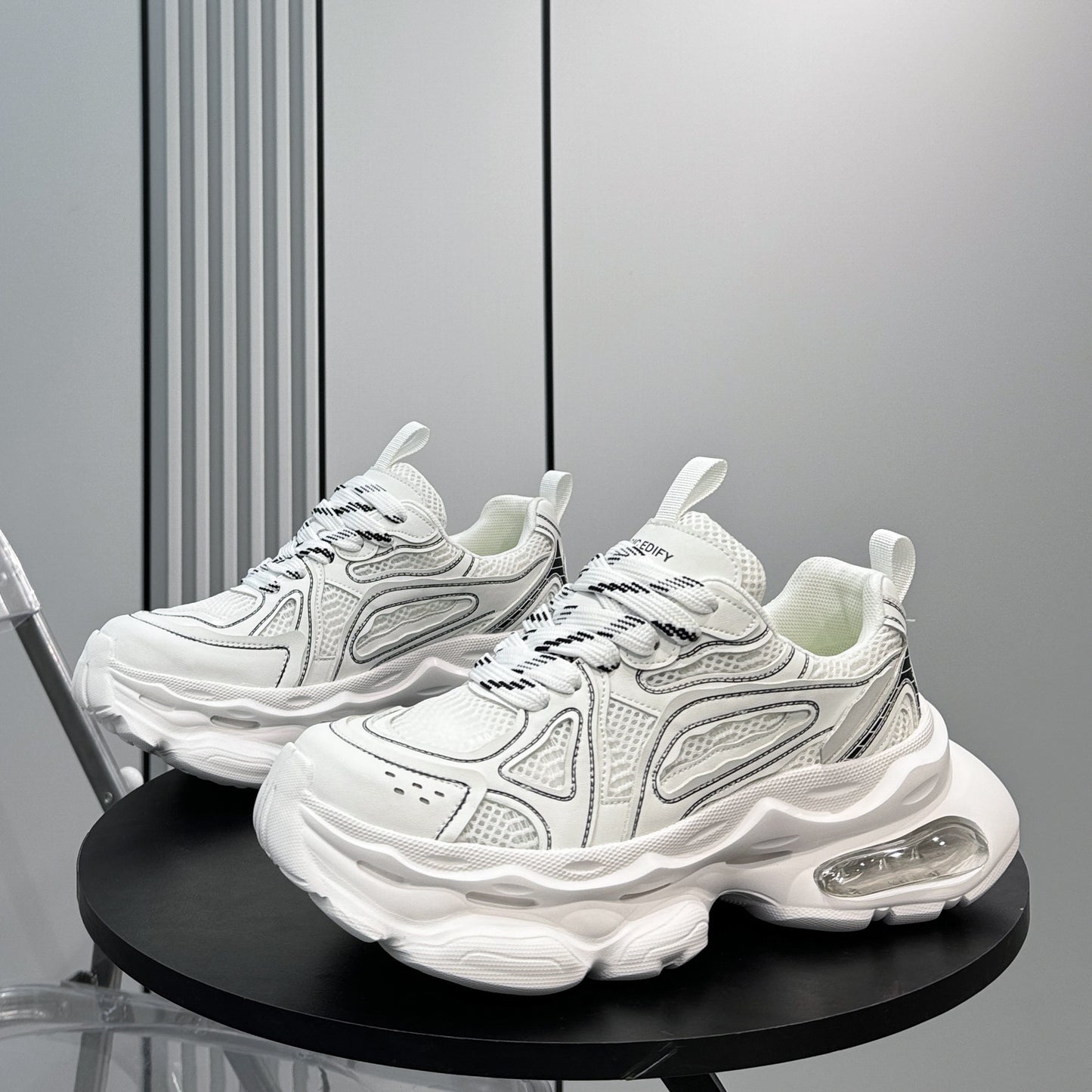 Mesh Air Sole Chunky Sole Sneakers WN24634