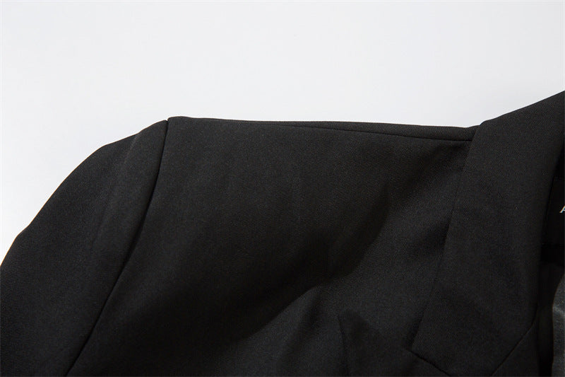 Double-Breasted Wide-Lapel Tailored Jacket WN11115