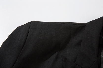 Double-Breasted Wide-Lapel Tailored Jacket WN11115