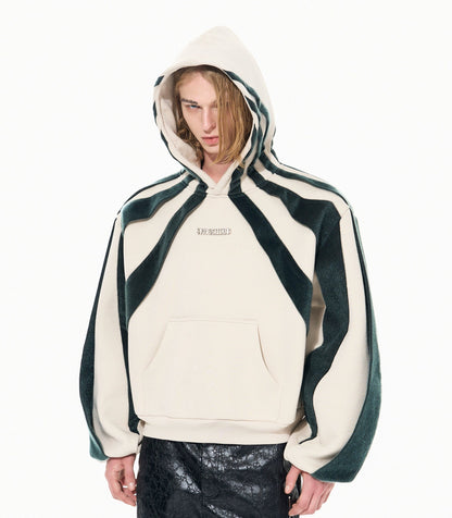 Two Mix Color Design Fleece Hoodie WN22650