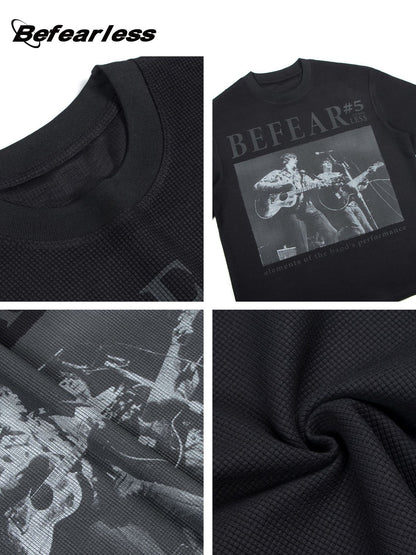 Waffle Rock Graphic Heavyweight Oversize Short Sleeve T-Shirt WN26354