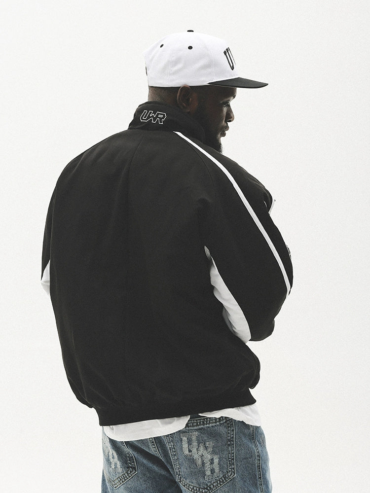 Graphic Letter Design Zipper Padded Jacket WN17744