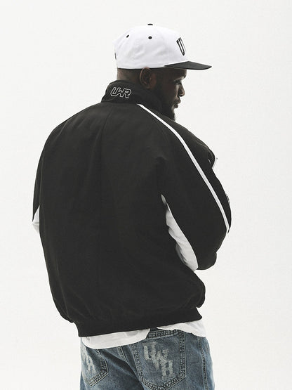 Graphic Letter Design Zipper Padded Jacket WN17744