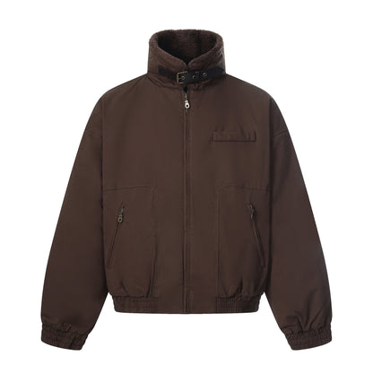 High-Neck Belted Jacket WN21857