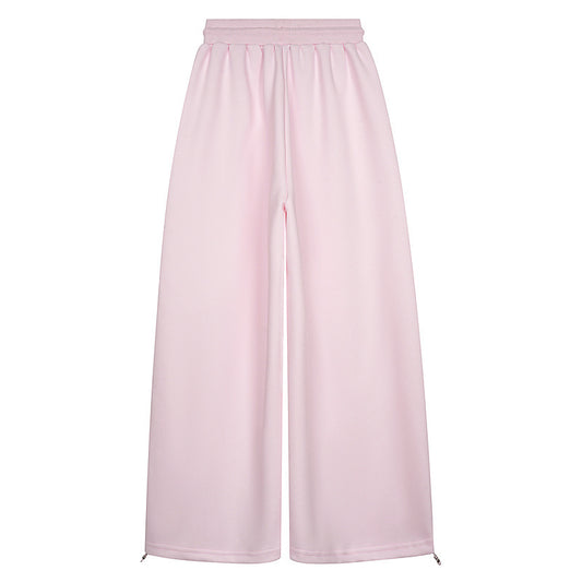 Drawstring Wide Leg Sporty Sweatpants WN23574