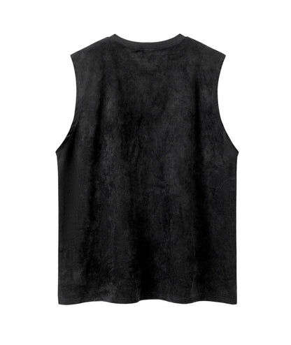 Cross Chain Letter Print Tank Top WN16519