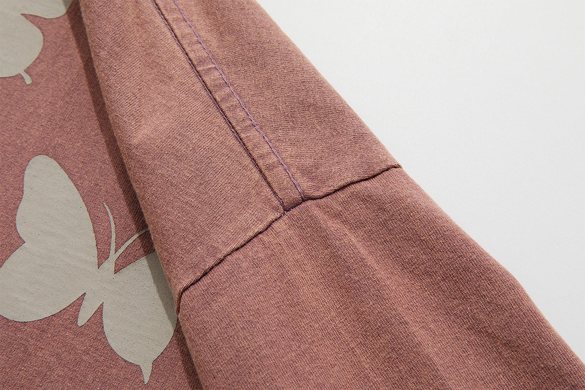 Graphic Design Washed Short Sleeve T-Shirt WN16808