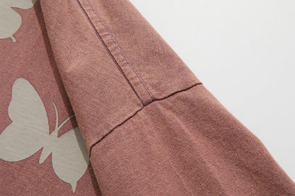 Graphic Design Washed Short Sleeve T-Shirt WN16808