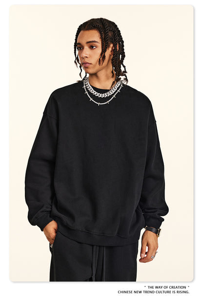 Fleece Lining Oversize Sweatshirt WN9928