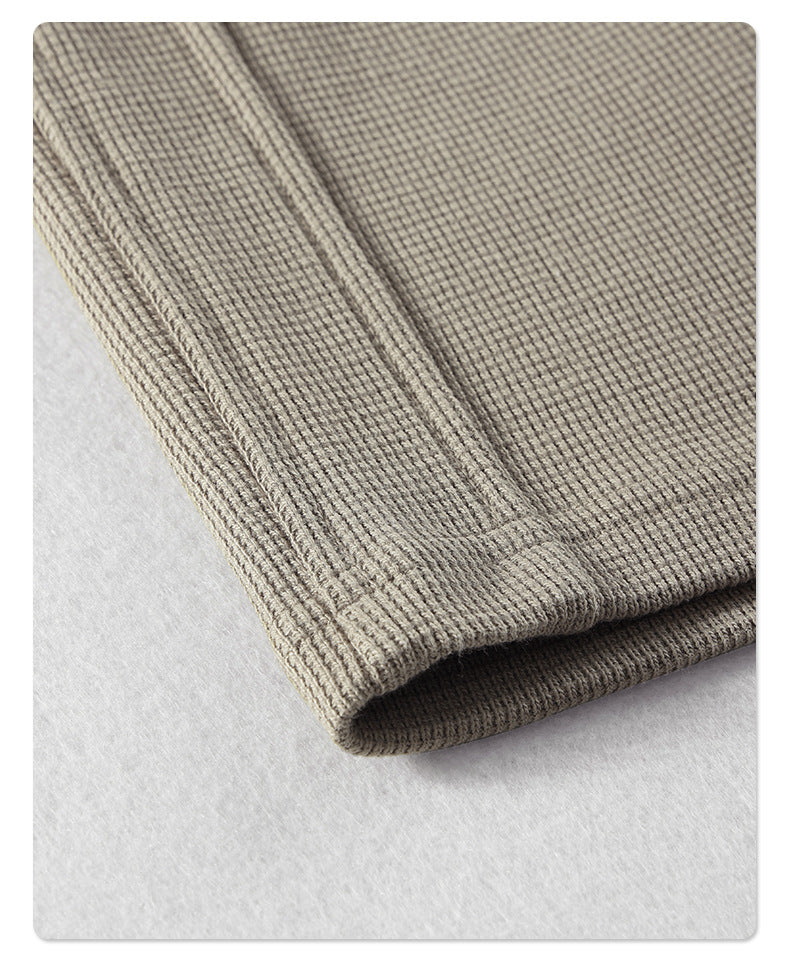 Oversize Waffle Polo Shirt & Waffle Shorts Setup WN6636