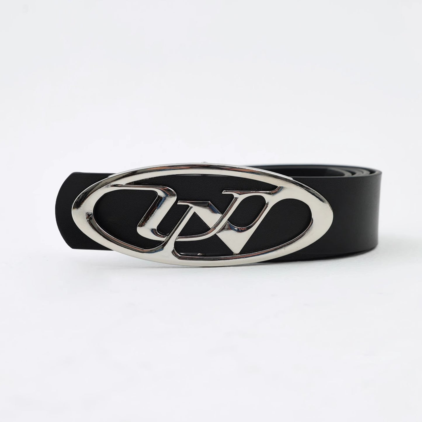 Metal Buckle Head Letter Logo Design Leather Belt WN6836