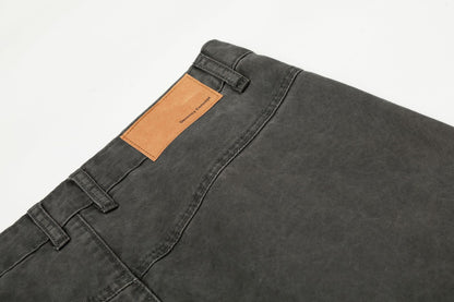Multi Pocket Studs Wide Leg Cargo Pants WN26136