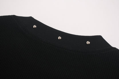 Portrait Studs Detail Short Sleeve T-Shirt WN25424