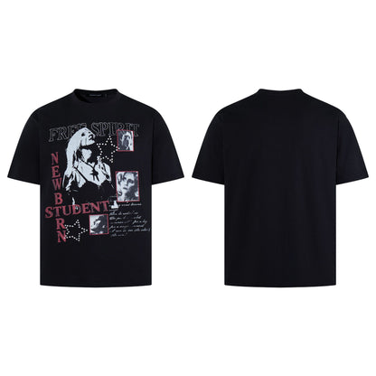 Graphic Print Short Sleeve T-Shirt WN25610