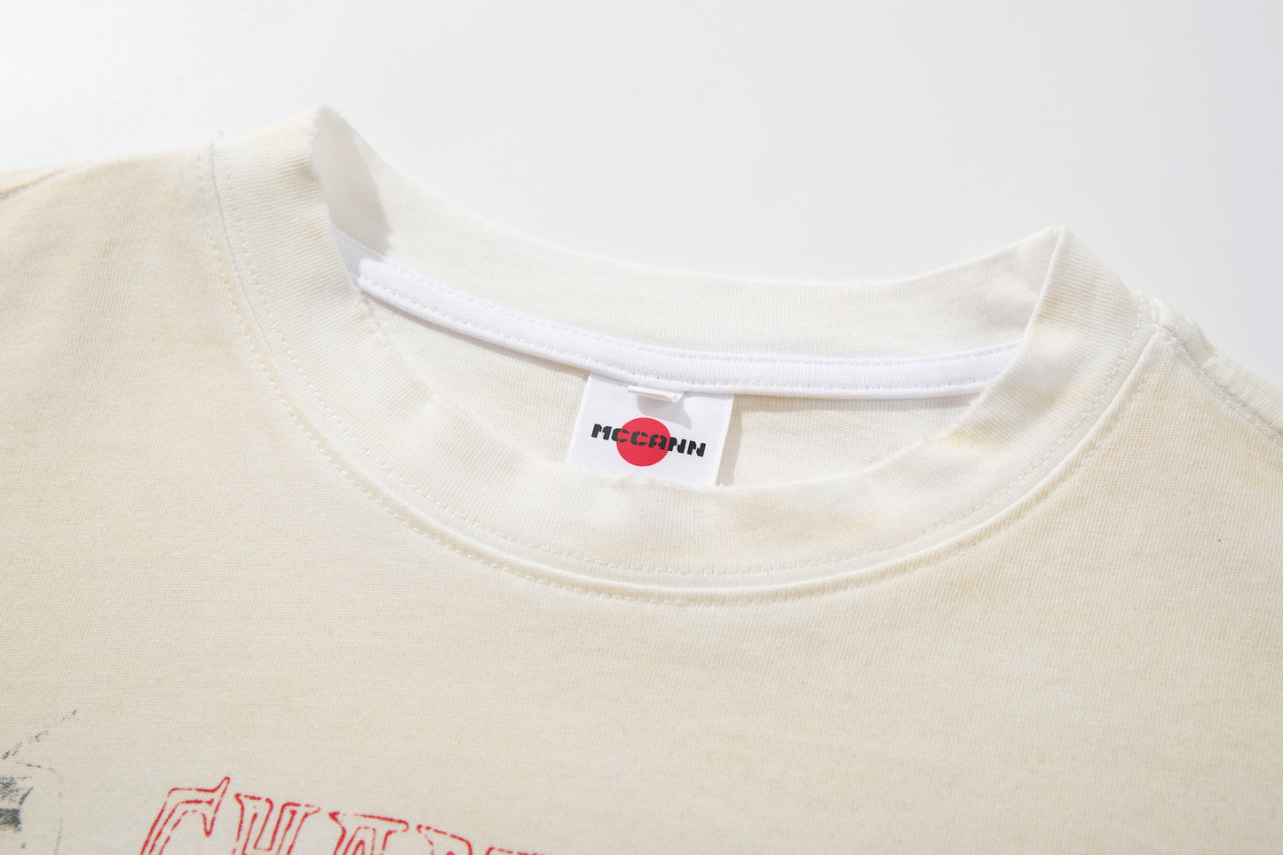 Dirty Dye Illustration Letter Print Short Sleeve T-Shirt WN25381
