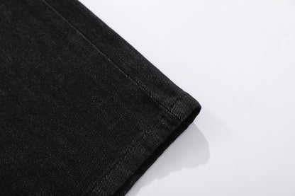 Raw Wash Wide Leg Denim Half Pants WN25701