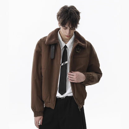 High-Neck Belted Jacket WN21857
