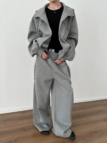 Strap Design Wide Leg Sweatpants WN8867