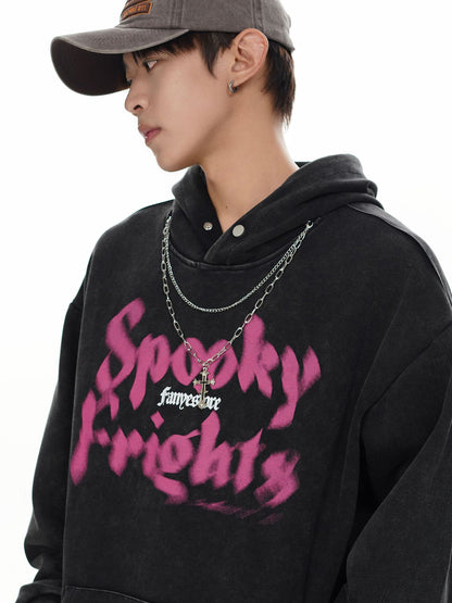 Letter Print Pullover Hoodie WN11208