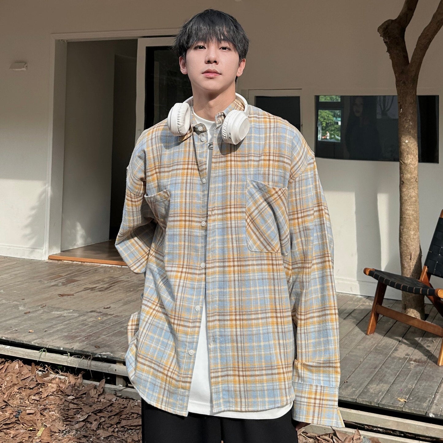 Check Pocket Long Sleeve Shirt WN25296