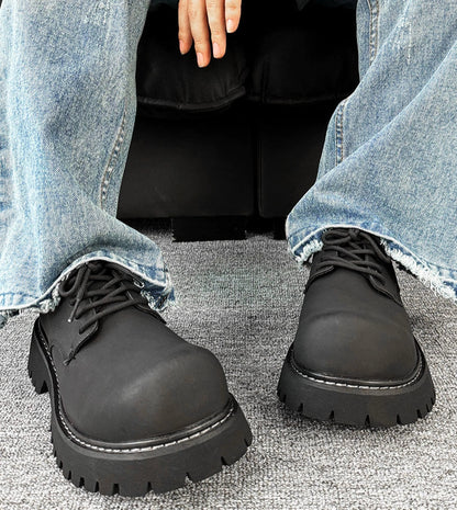 Round Toe Derby Chunky Sol Shoes WN19173