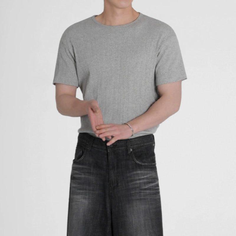 Solid Color Short Sleeve T-Shirt WN20296