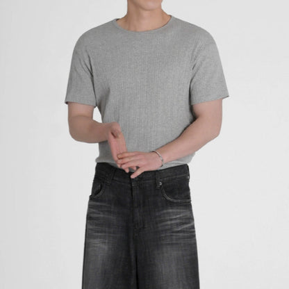 Solid Color Short Sleeve T-Shirt WN20296