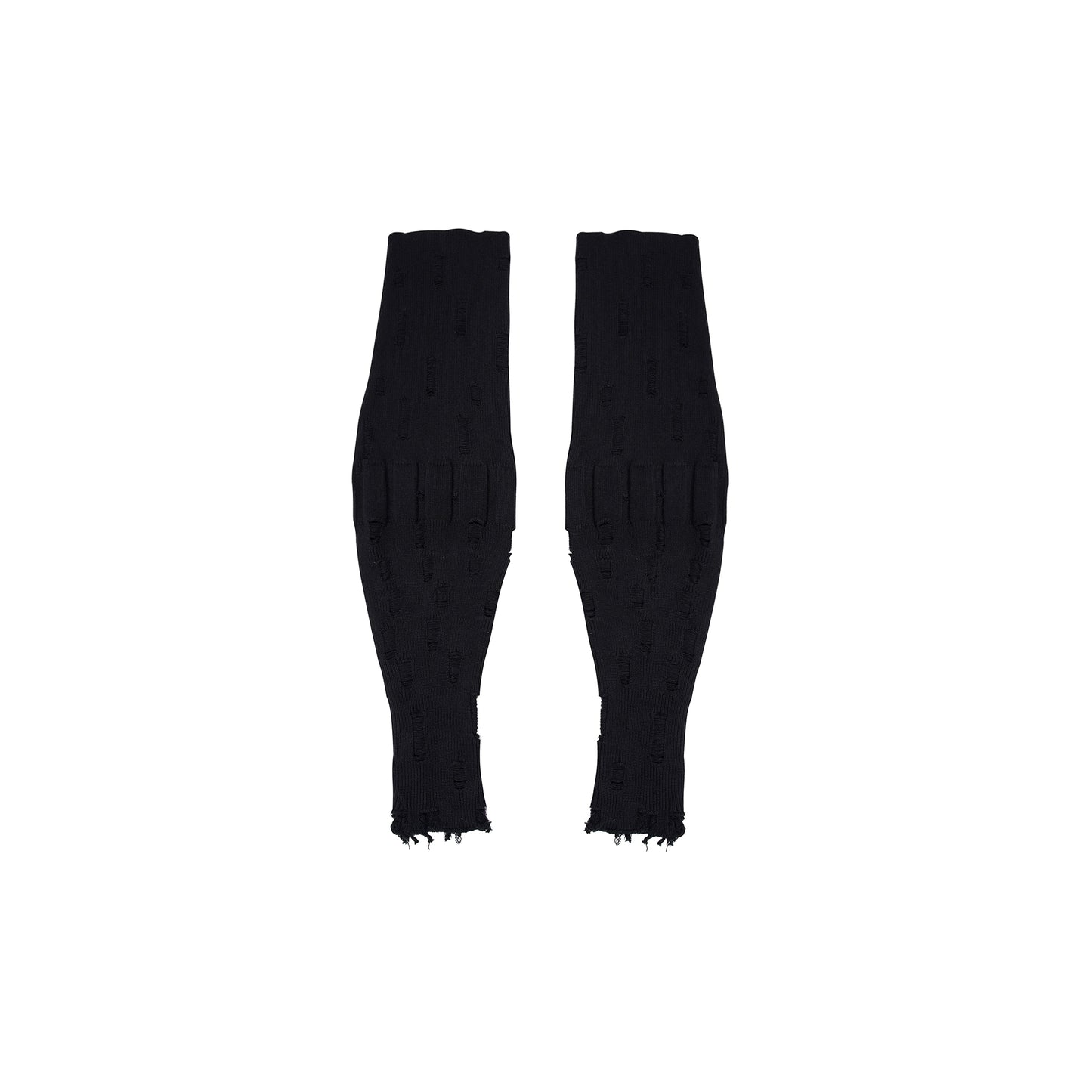 Damage Knit Fingerless Arm Warmers WN22160