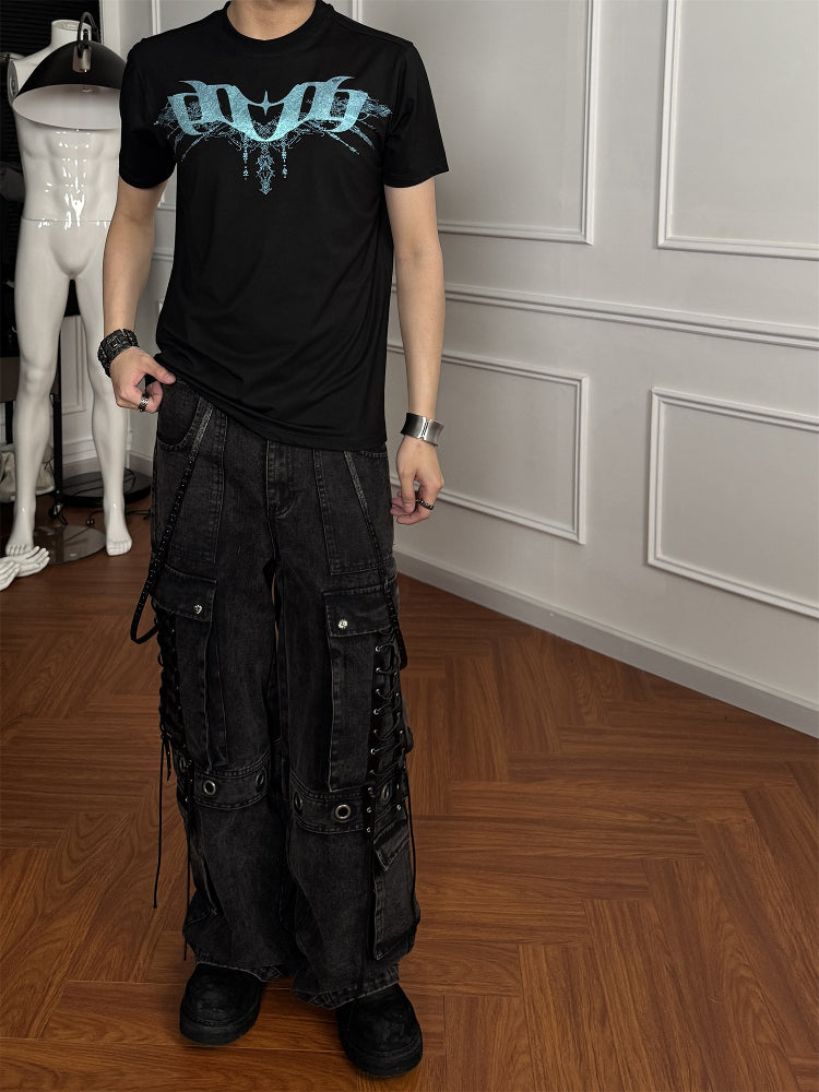 Color Changing Print Stretch Short Sleeve T-Shirt WN15745