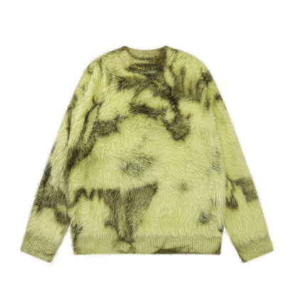 Oversize Shaggy Knit Sweater WN10928