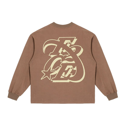 Graphic Pure Cotton Long Sleeve T-Shirt WN12173