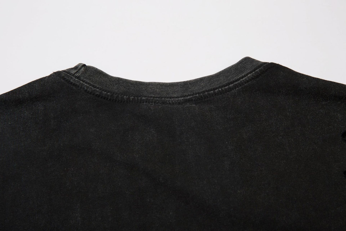 Heavyweight Washed Damage Short Sleeve T-Shirt WN16108