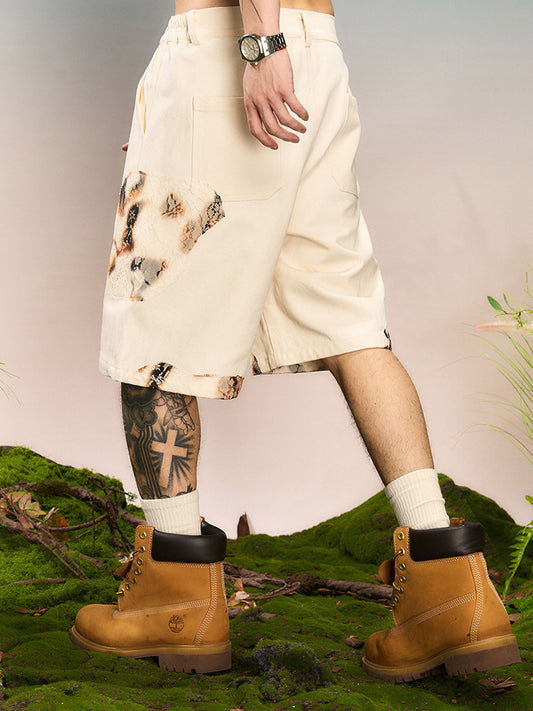 Burn Print Half Pants WN23236