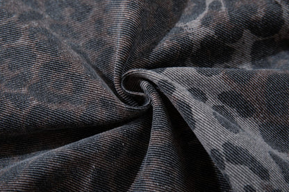 Leopard Embroidery Polo Shirt & Short Pants Setup WN27909