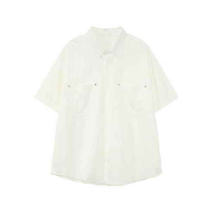 Oversize Short Sleeve Shirt & Half Pants Setup WN24884