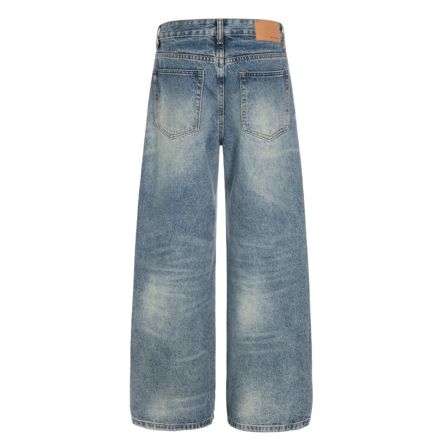 Paint Splatter Curved Denim Jeans WN26128