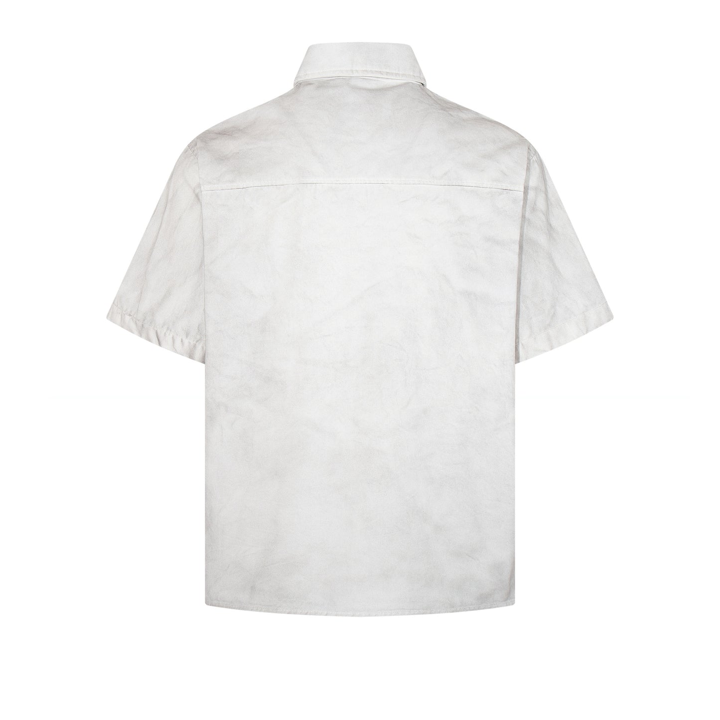 Dirty Dye Washed Graphic Print Short Sleeve Shirt WN25704