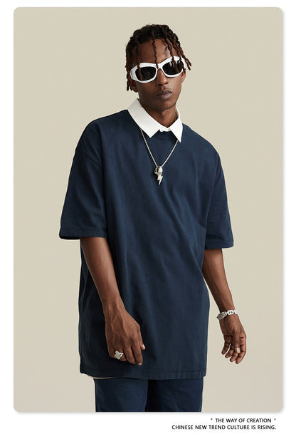 Washed Oversize Short-sleeve T-shirt WN6457