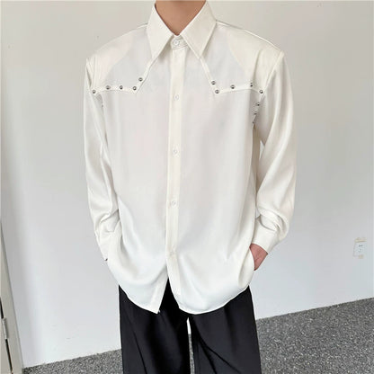 Studs Design Long Sleeve Shirt WN19299