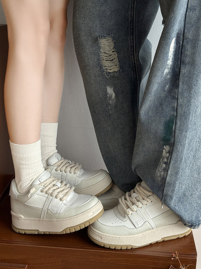 Chunky Wedge Platform Lace-Up Sneakers WN24522