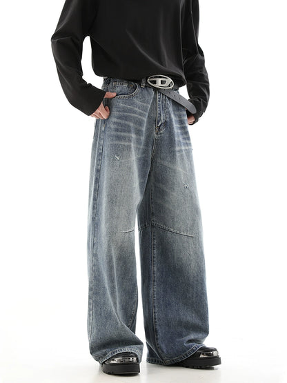 Wide-Leg Straight Denim Jeans WN10503