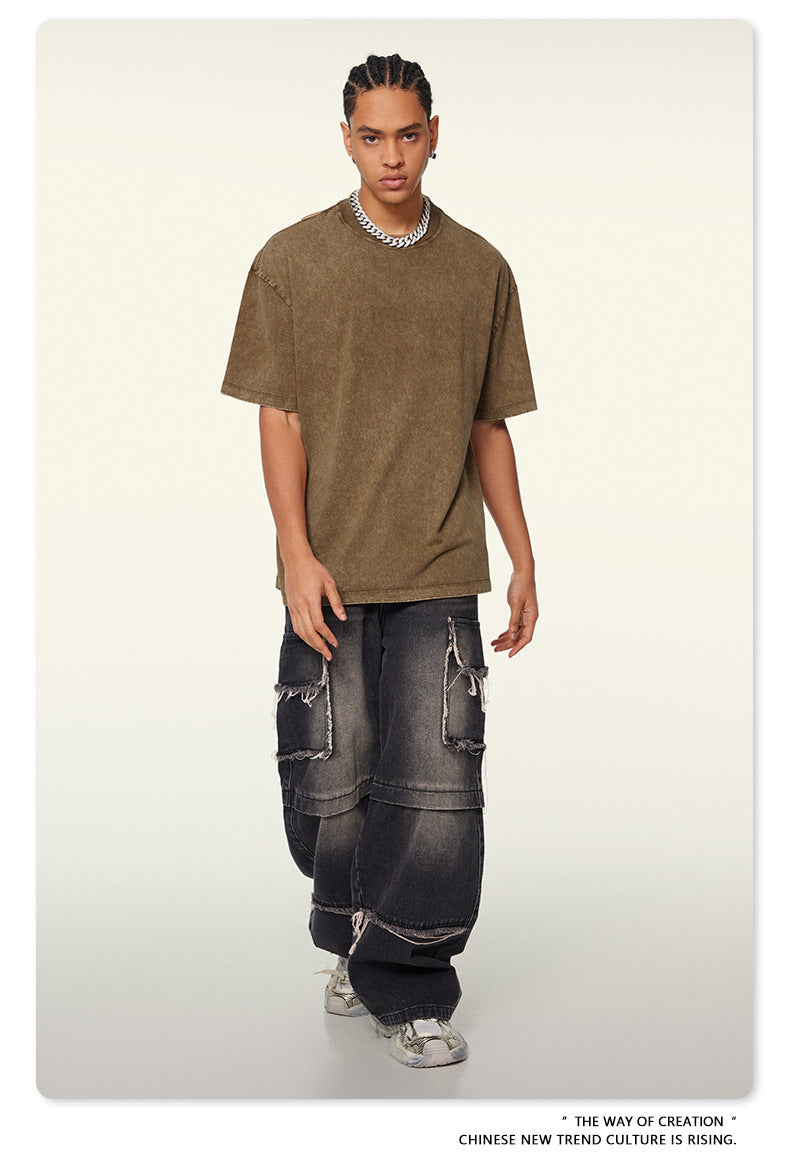 Washed Heavyweight Oversize Short Sleeve T-Shirt WN6078