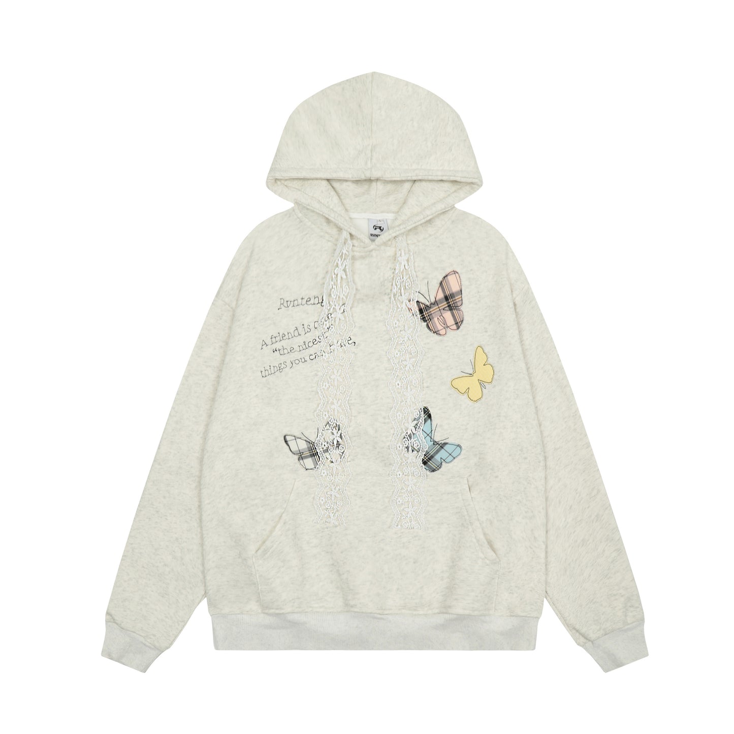 Butterfly Design Oversize Pullover Hoodie WN11056